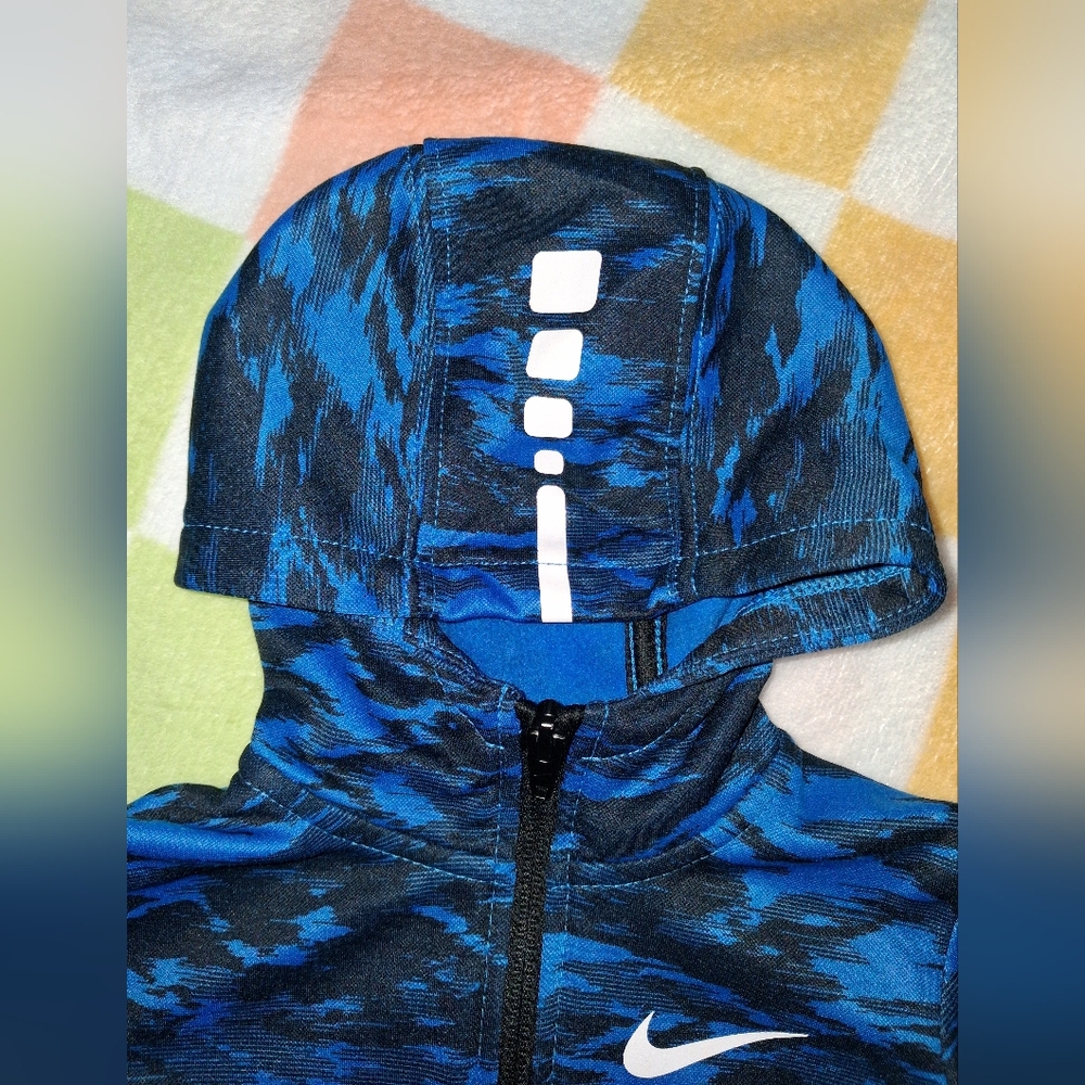 Nike ELITE Kids 2 Piece Sweatsuit Size 12 Months Blue/Black - Picture 7 of 15